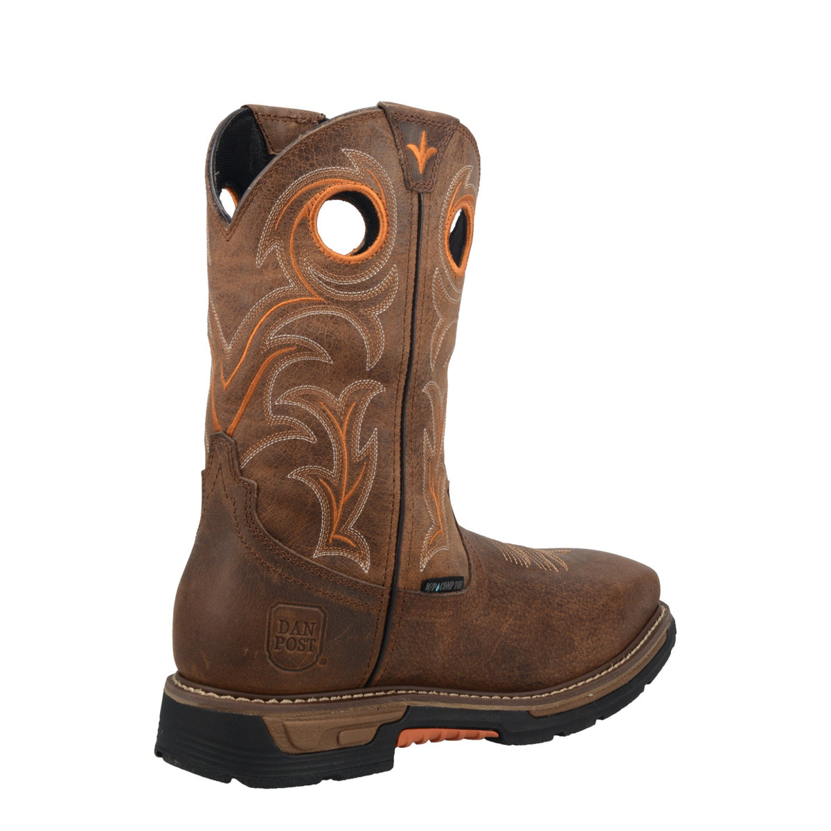 Dan Post Men's Storm's Eye Composite Toe Work Boot, Brown – 3-4 back inside