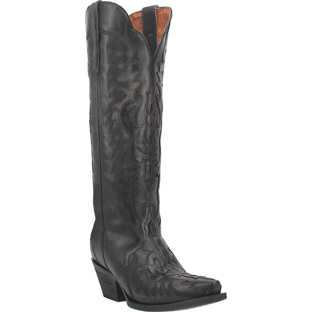 Dan Post Women's Hallie Boot, Black – 3-4 front