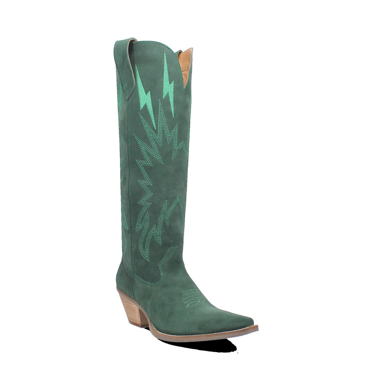 Dingo Women's Thunder Road Boot, Green – 3-4 front