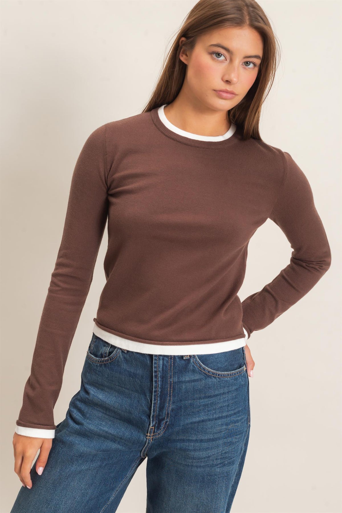 Double Zero Womens Dark Brown DZ26F394 - view 1