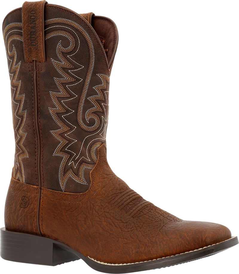 Durango Men's Westward Western Boot featuring brown leather, pointed toe, and classic Western stitching details.