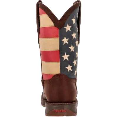 Durango Men's Patriotic Western Flag Boot – heel