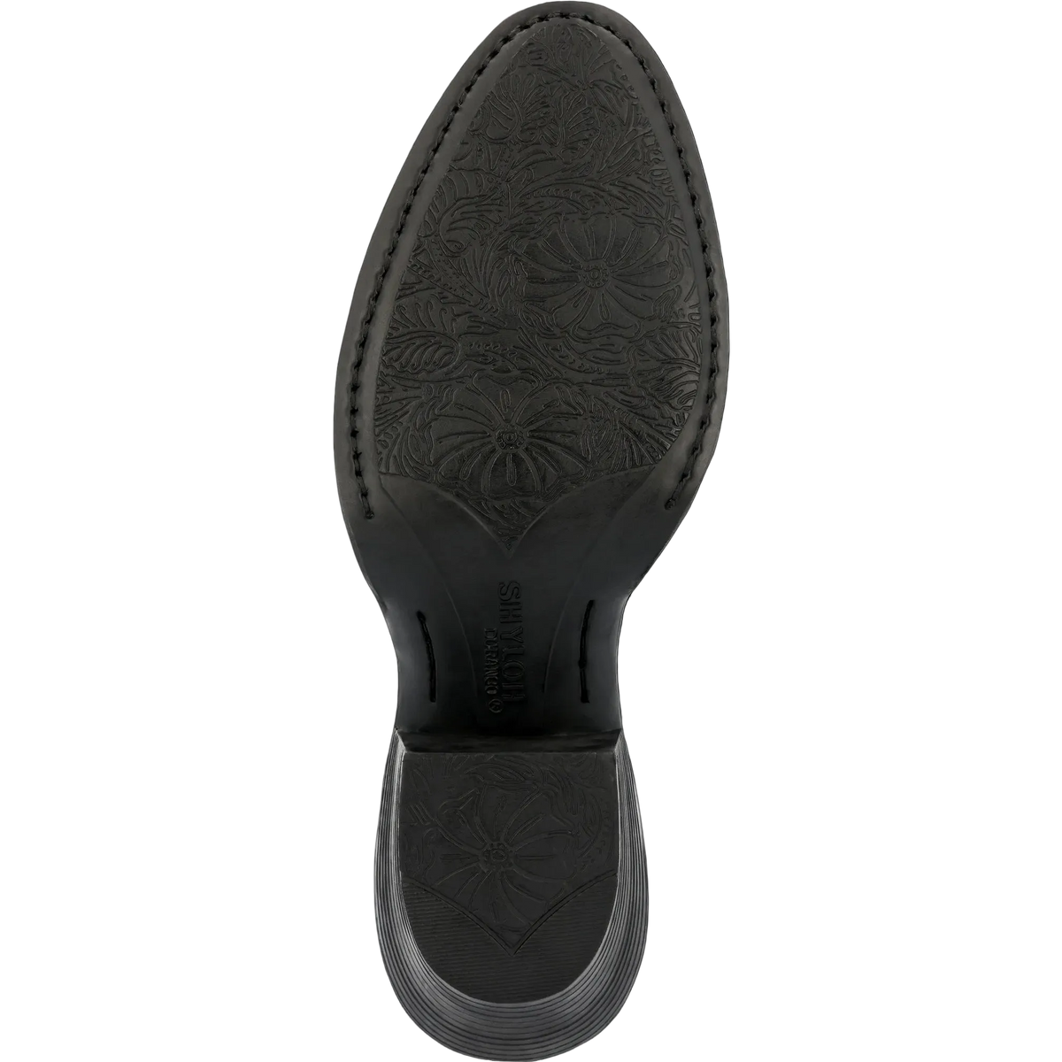 Durango Women's Shyloh Black Western Boot featuring classic Western style, pointed toe, and stacked heel.