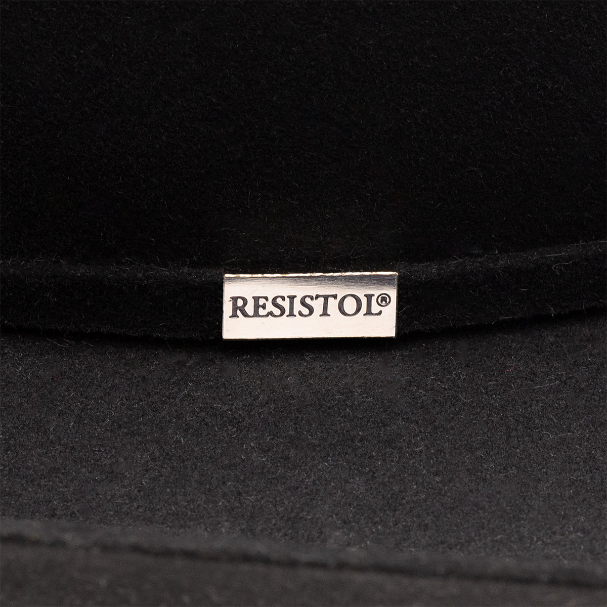 Resistol Five Star Cowboy Hat, Black – logo detail