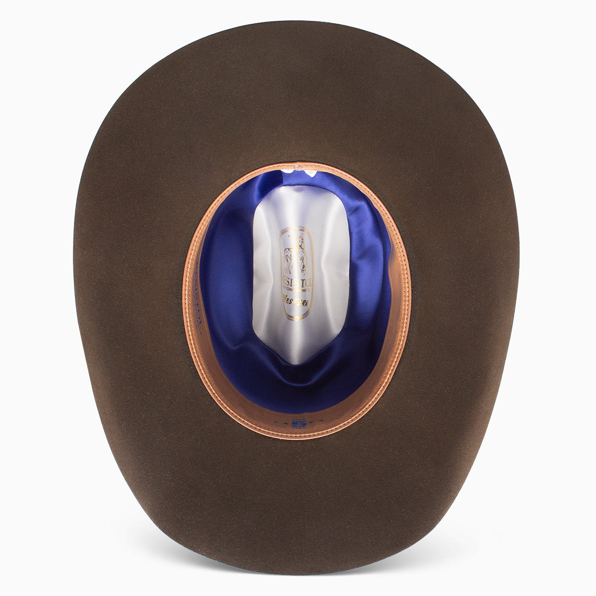 Resistol Five Star Cowboy Hat, Brown – inside