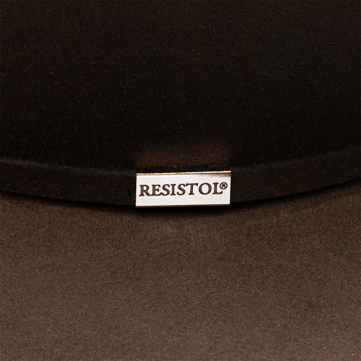 Resistol Five Star Cowboy Hat, Brown – logo detail