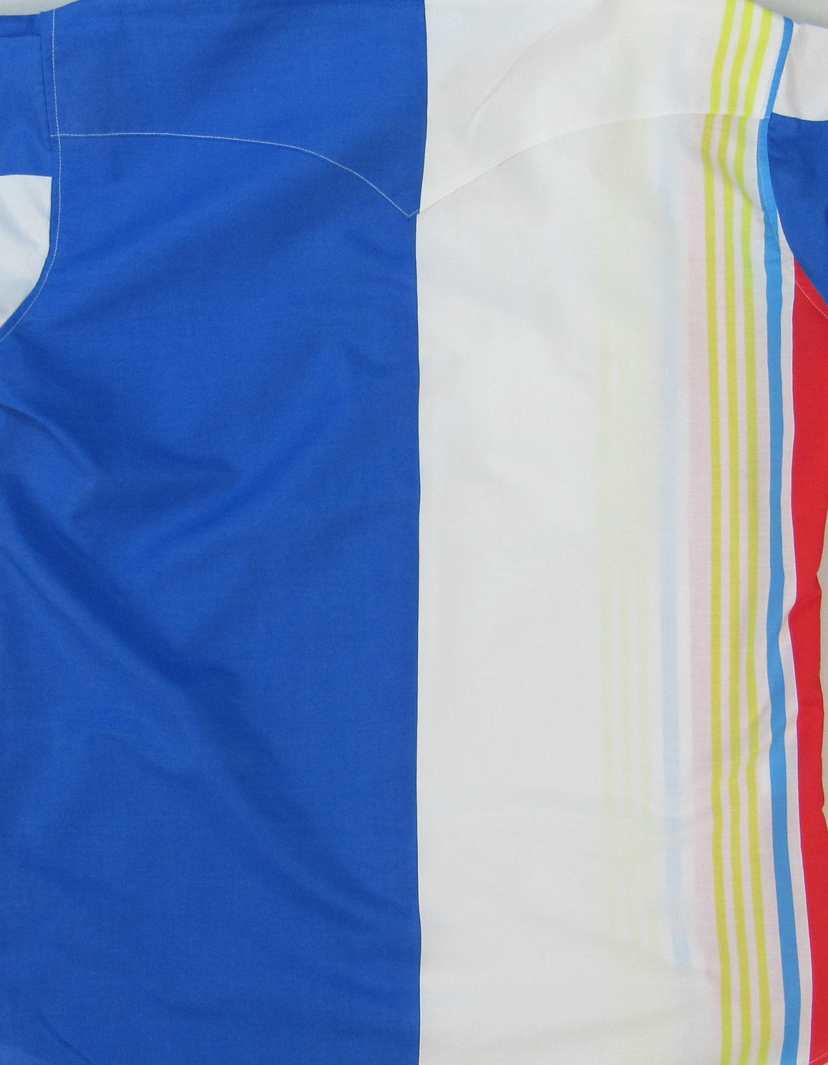 Long sleeve shirt from Ruddock Shirts Flying R Ranchwear Cantina Collection featuring a royal retro stripe and classic fit.