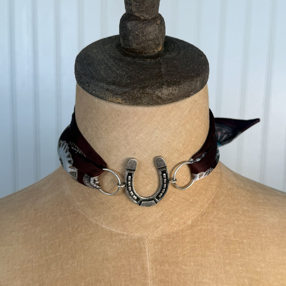 Fringe Scarves Womens Silver TIE ONE ON HORSESHOE - view 2