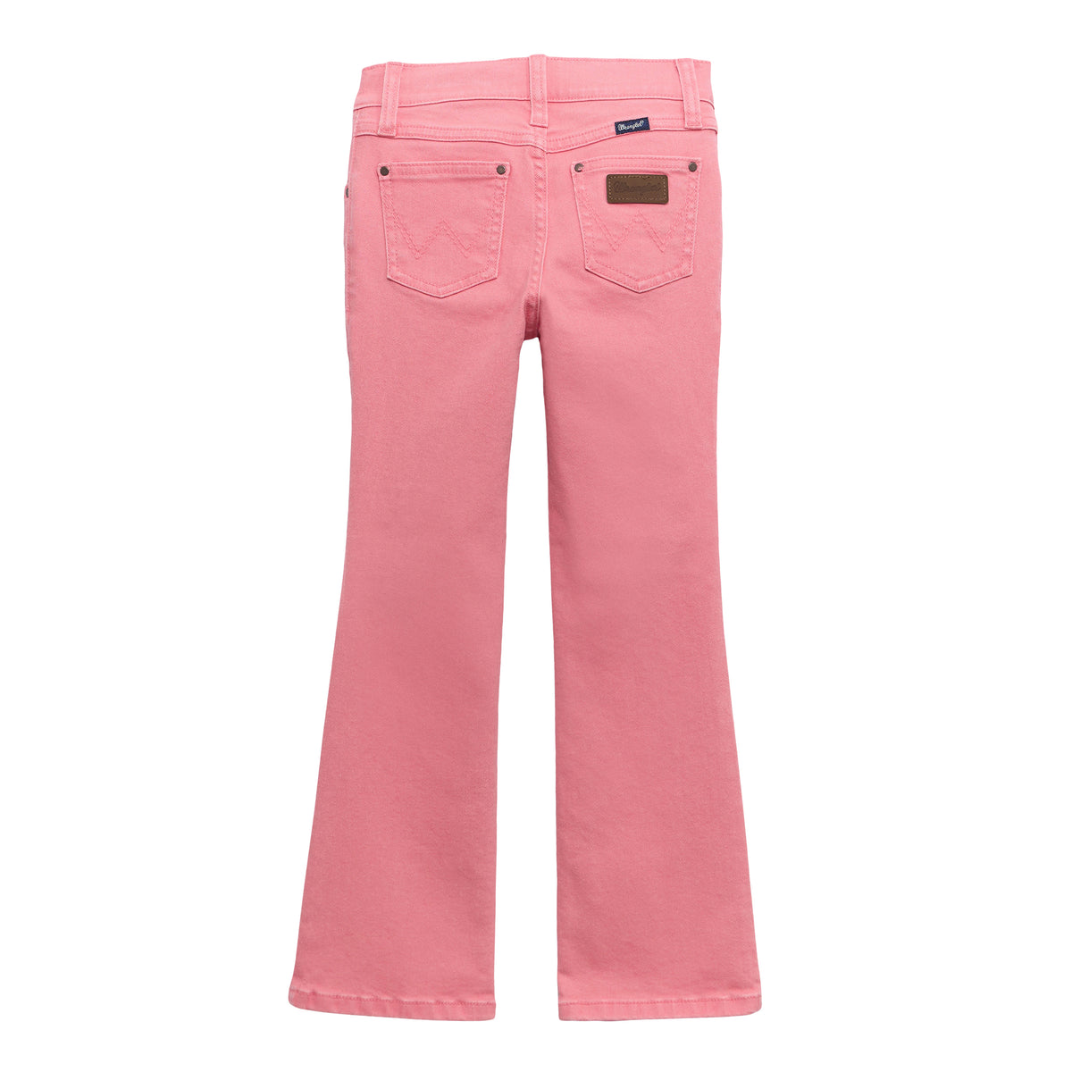 Girls' Wrangler Kaitlyn bootcut jeans, denim pants with a classic fit and stylish design, shown in the image.