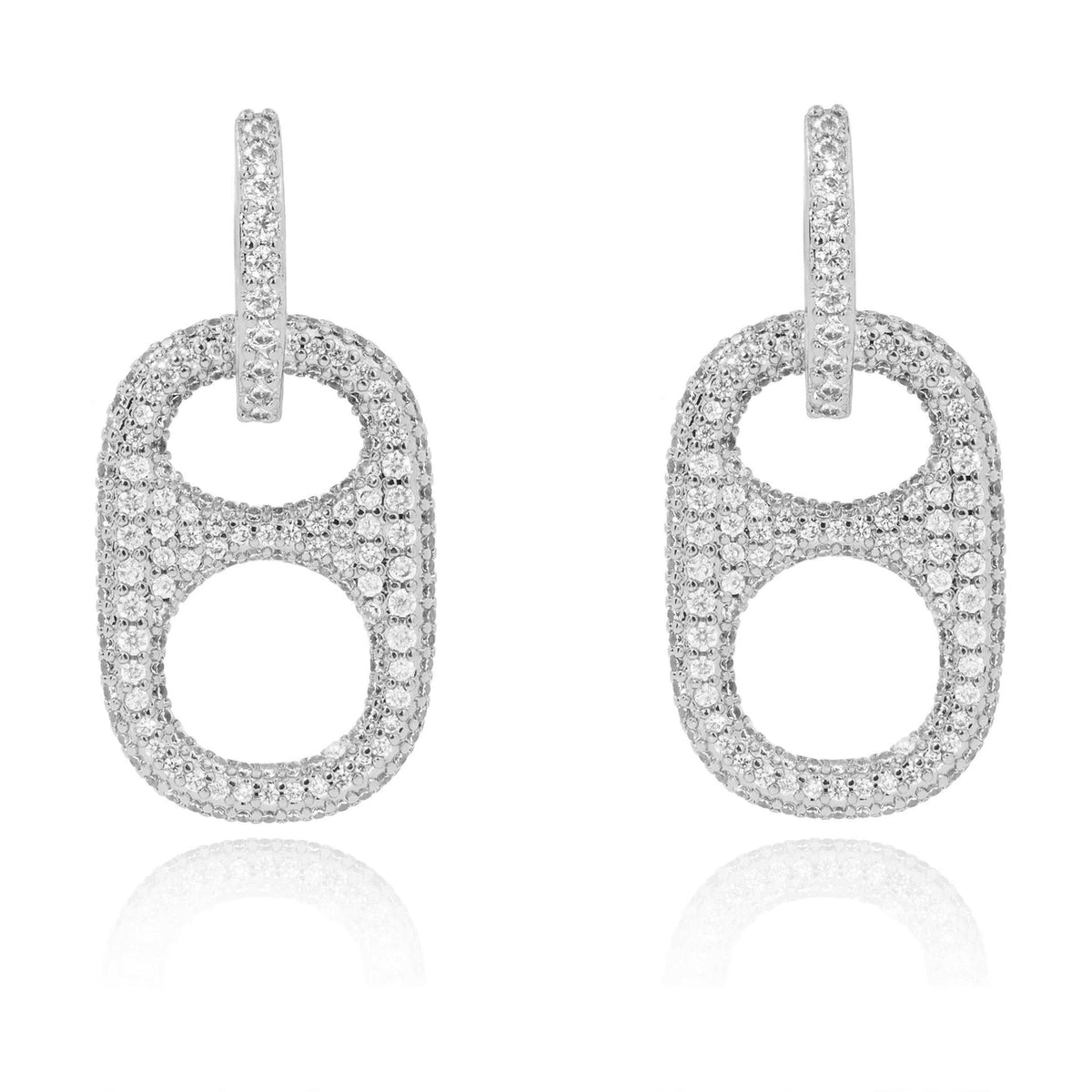 Hillbetty Poptab Earrings - Silver
