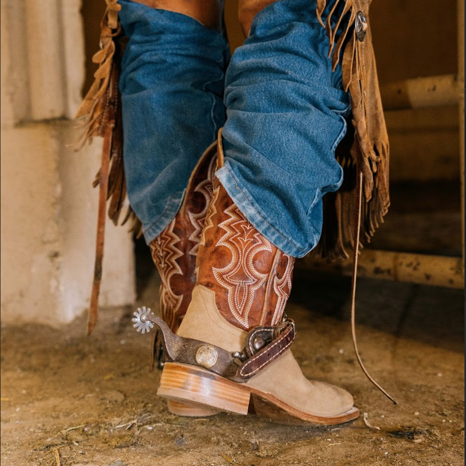 HYER Men's Holton 13" Western Boot, Tan/Orange – lifestyle