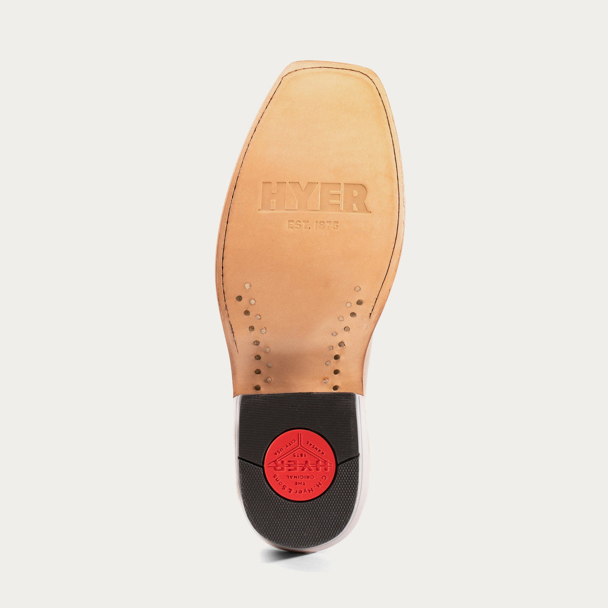 HYER Women's Meridian Boot showing black leather ankle boots with a chunky heel and pointed toe design.