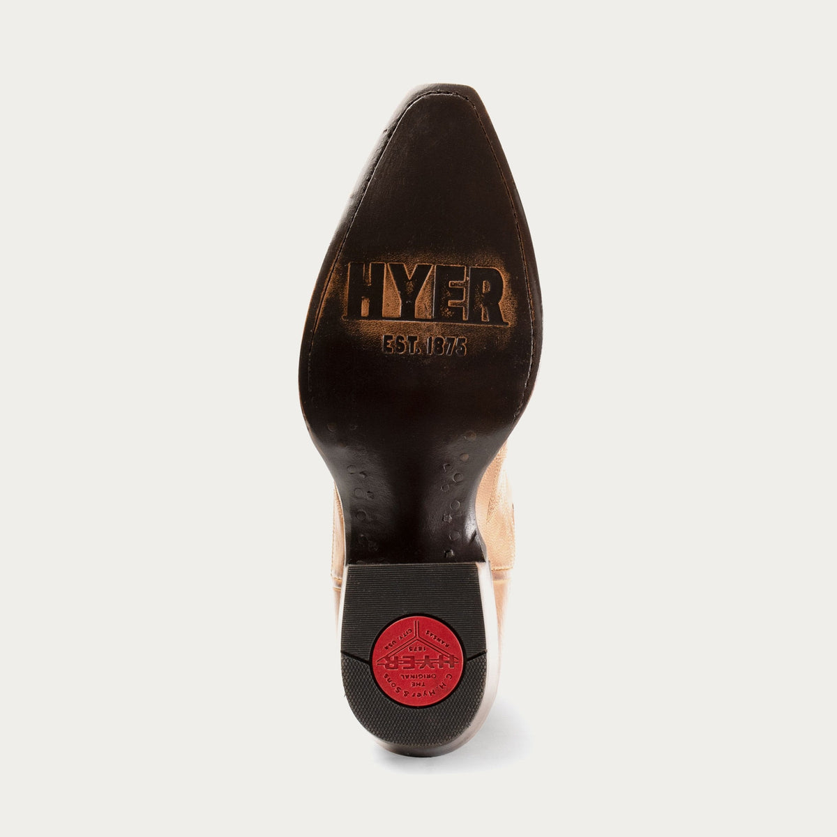 HYER Women's Road to Arizona Tan 13-inch boots with rugged leather and western style, perfect for casual and outdoor wear.