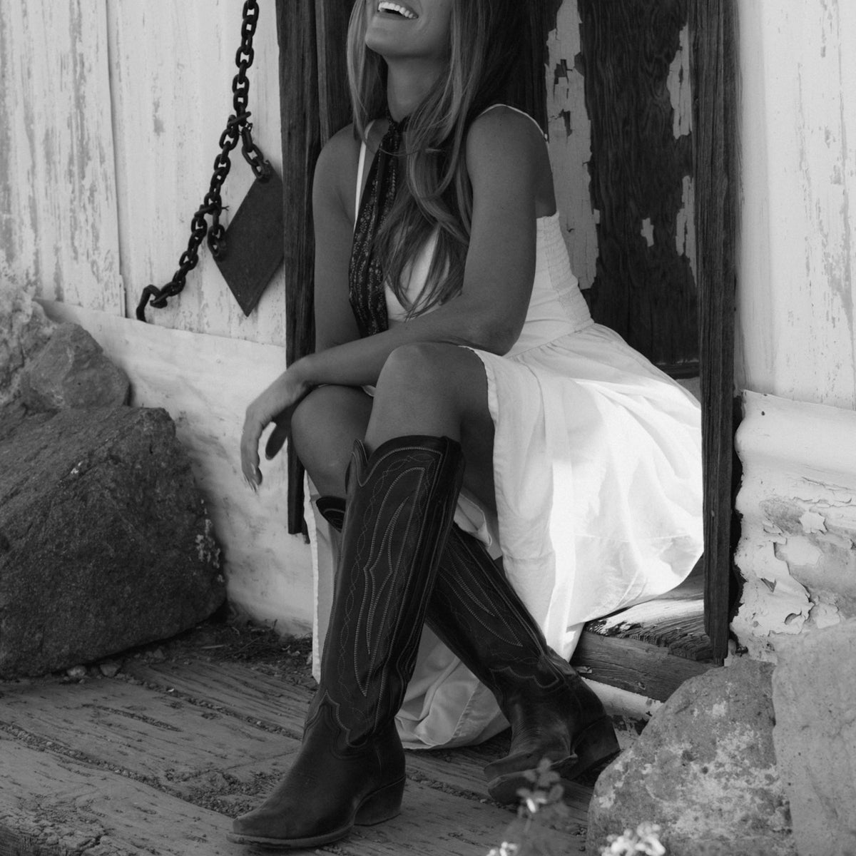 HYER Women's Wildcat Tall Black Boots with pointed toes and block heels, stylish leather footwear for women.