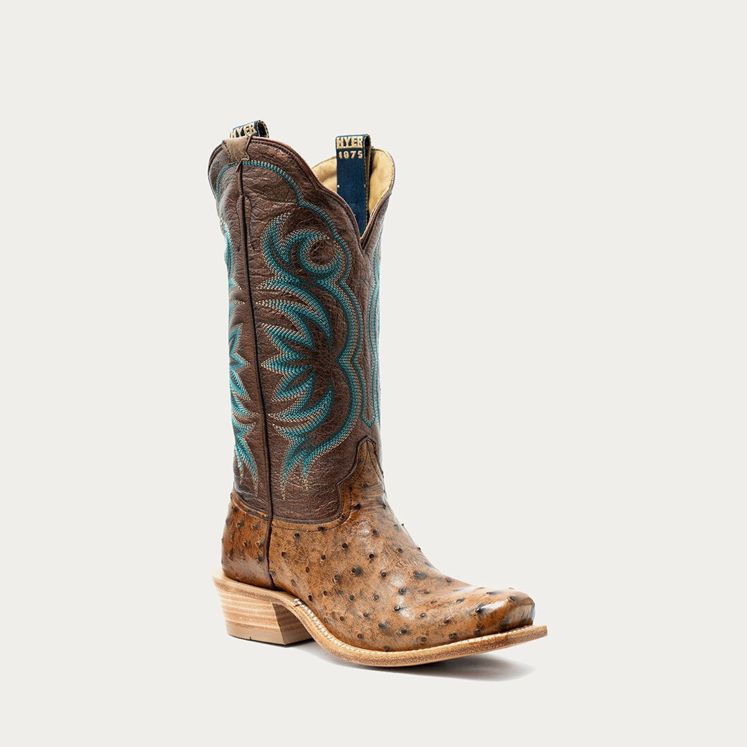 HYER Women's Colby 13" Western Boot, Brown/Bronze – 3-4 front