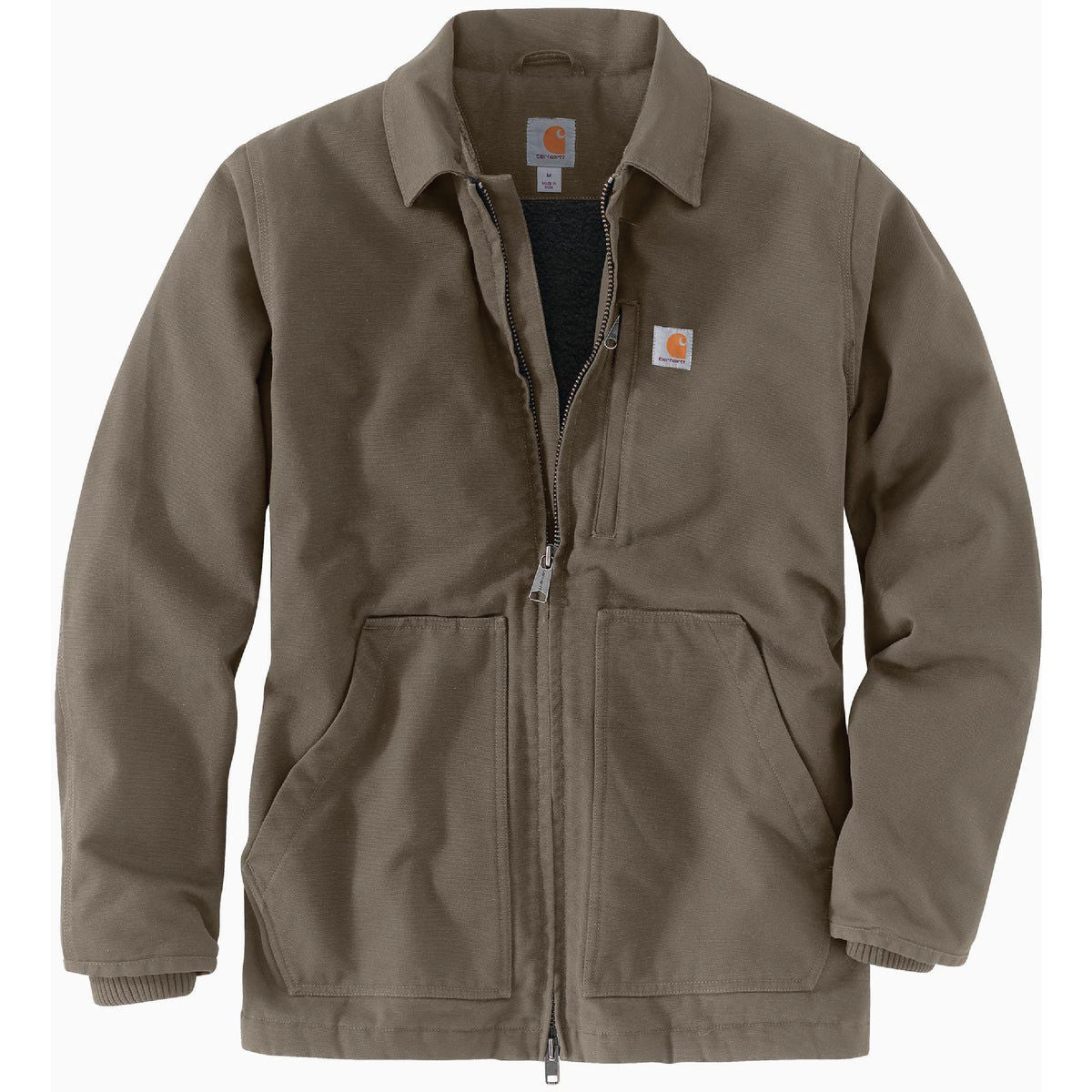 Carhartt Men's Sherpa-Lined Field Jacket, Driftwood – front