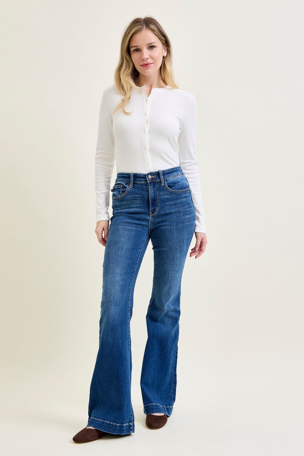 Judy Blue Charlotte Wide Hem Flare 82443
