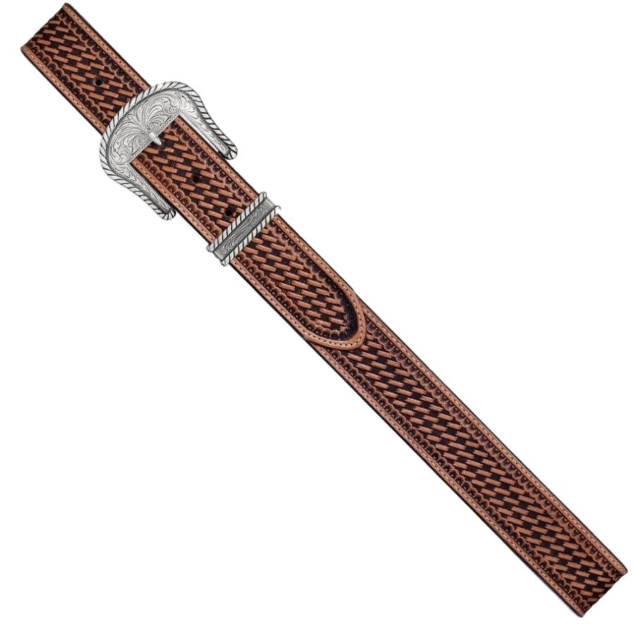 Leegin Justin Bronco Belt with Western-style design and leather strap, style no. C12264.