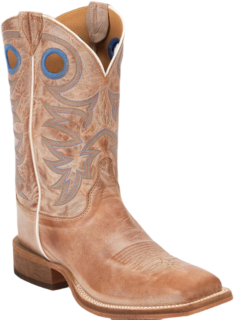 Justin Men's Caddo 11" Western Boot, Beige – 3-4 front 2