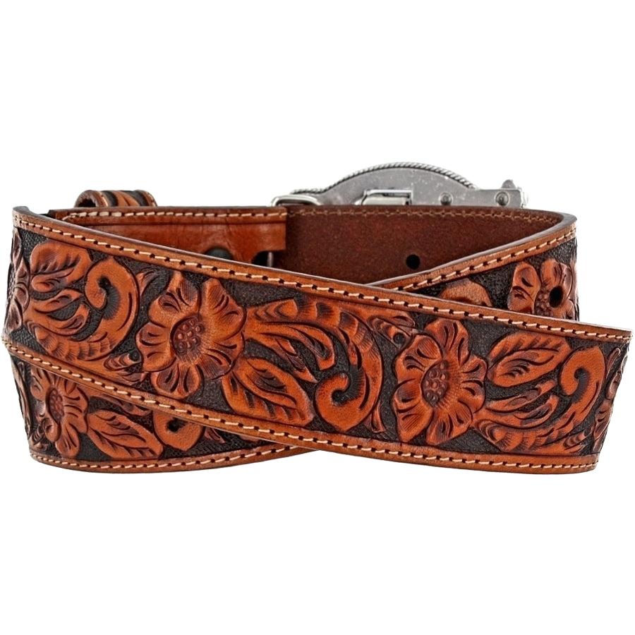 Justin Lil' Trigger kids' belt by Leegin, featuring a colorful strap and playful buckle suitable for children.