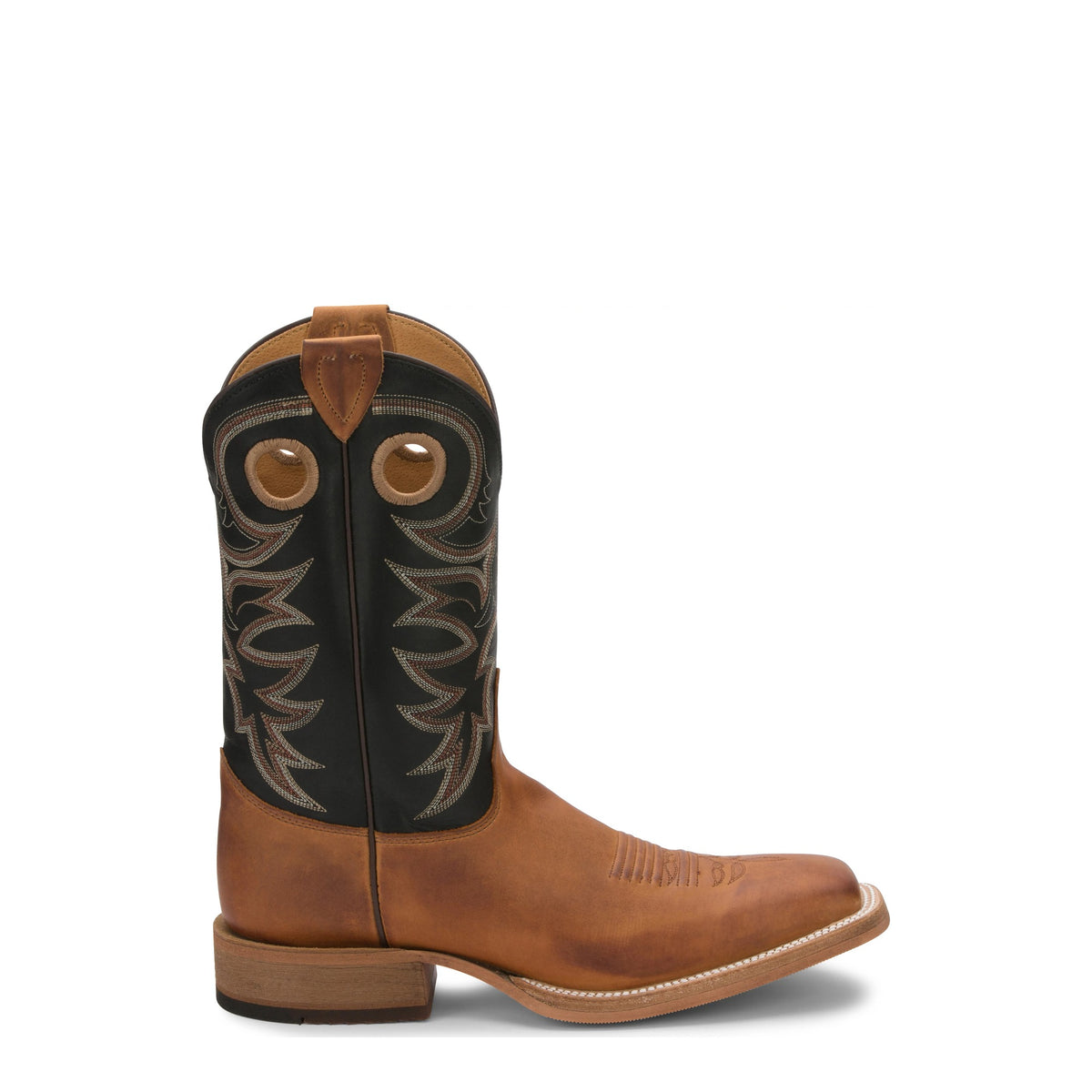 Justin Men's Caddo 11" Western Boot, Copper Brown – side