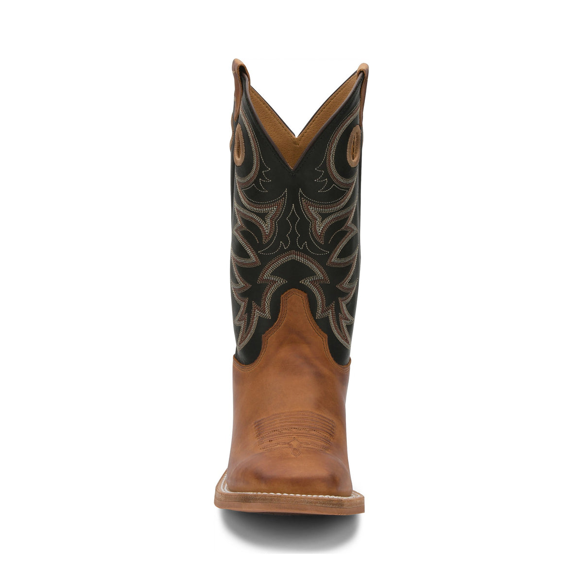 Justin Men's Caddo 11" Western Boot, Copper Brown – toe