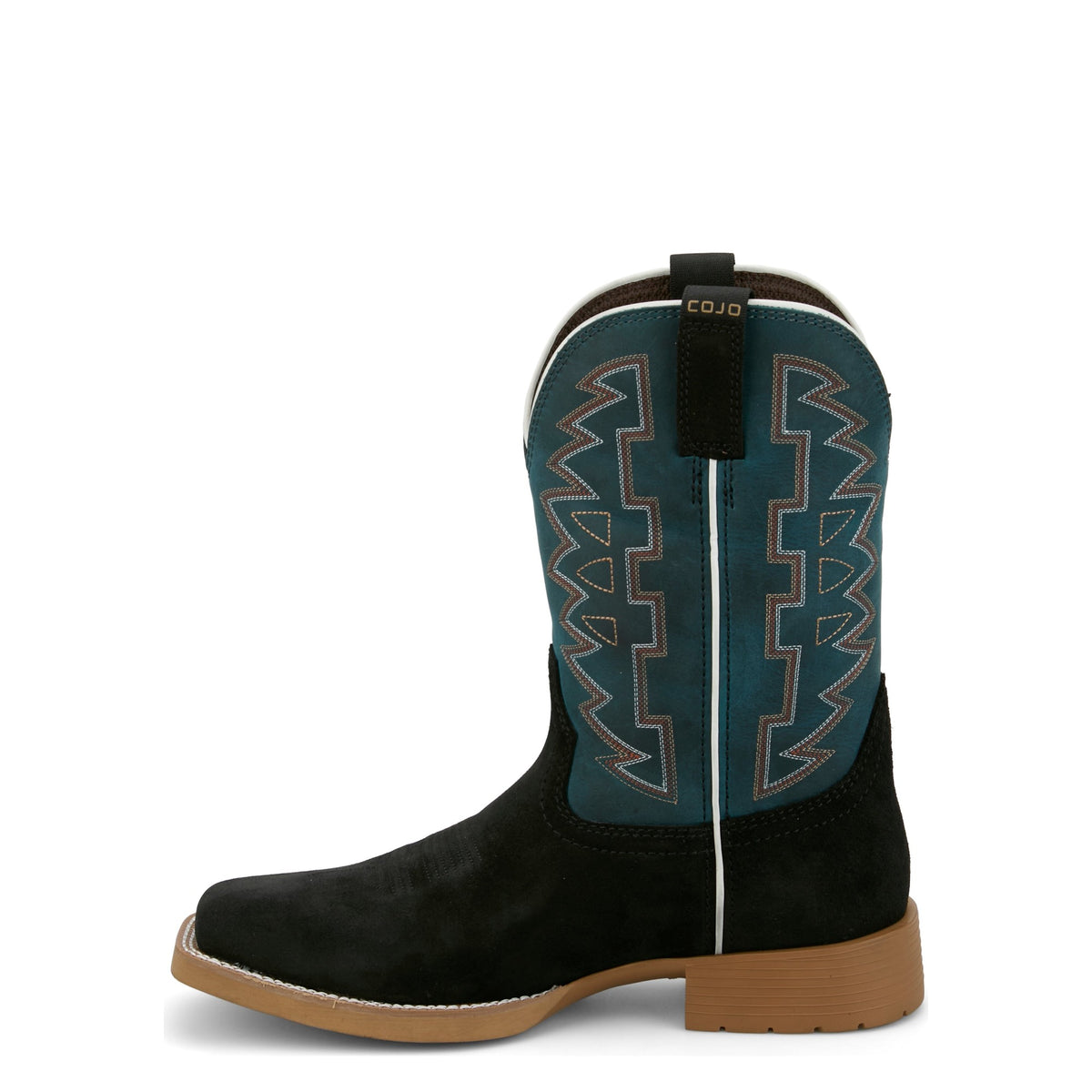 Justin Men's Dear Rodeo 11" Roughout Western Boot, Black – inside