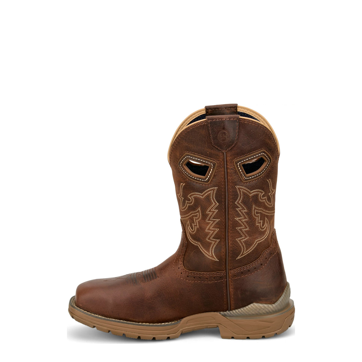 Justin Men's Oil Patch Waterproof Nano Comp Toe Work Boot, Brown – inside