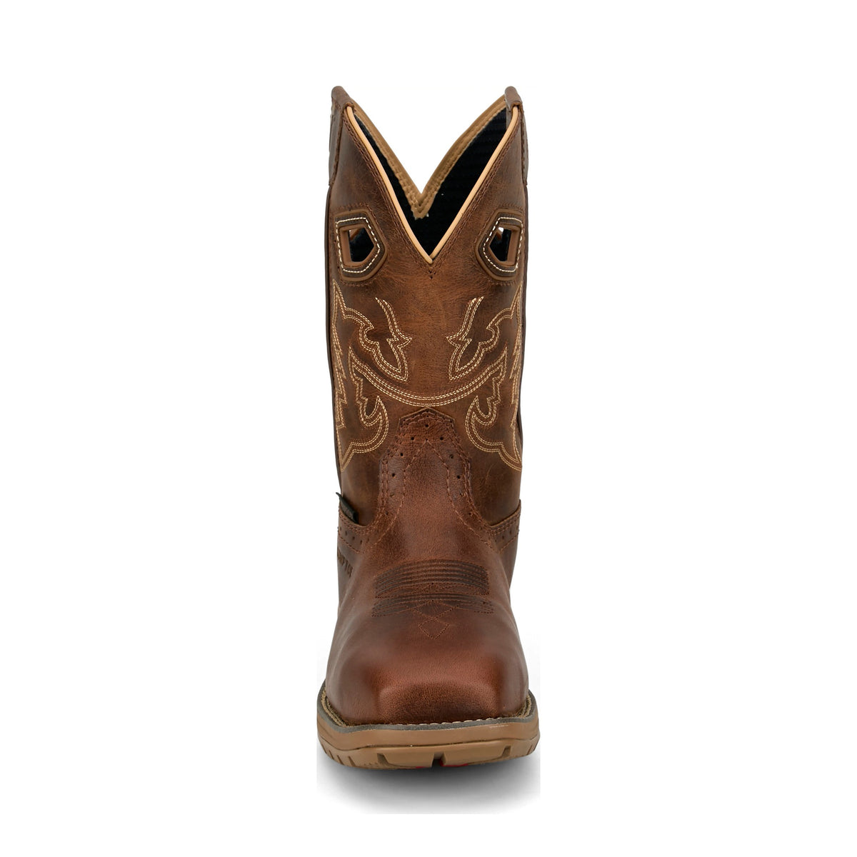 Justin Men's Oil Patch Waterproof Nano Comp Toe Work Boot, Brown – toe