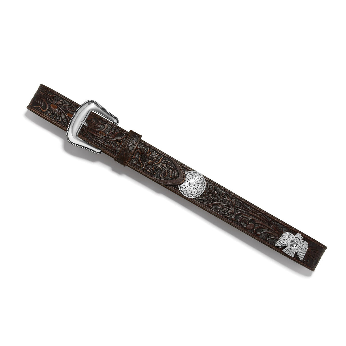 Justin Men's Thunder Belt, Brown – full length