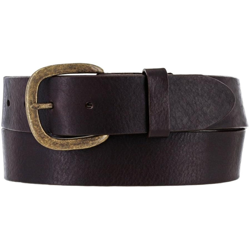 Leegin Justin Work Basic Belt Style No. 232BR, durable leather belt with simple design for everyday wear.