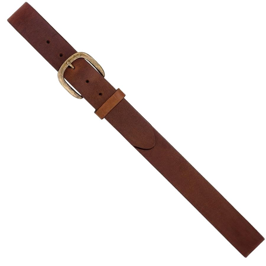 Leegin Justing Work Basic Belt Style No. 232BD, men's leather belt with simple design and adjustable buckle.