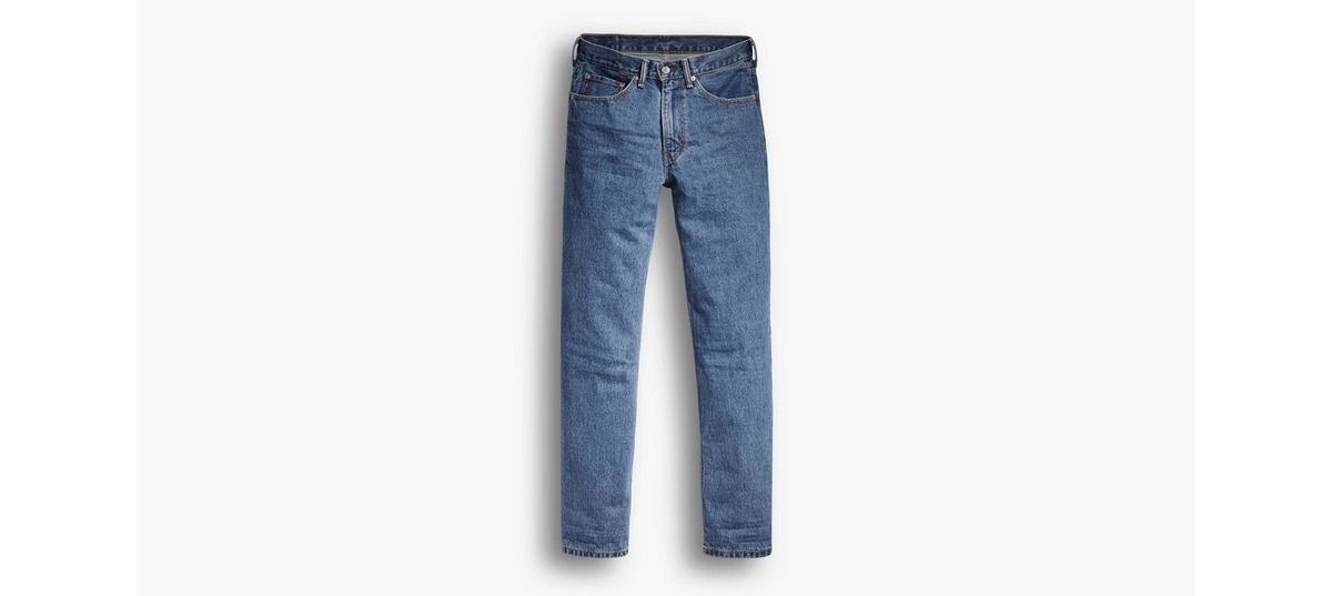 Levi's 550 Relaxed Fit men's jeans in medium stonewash, showcasing classic denim with a relaxed fit and faded wash.