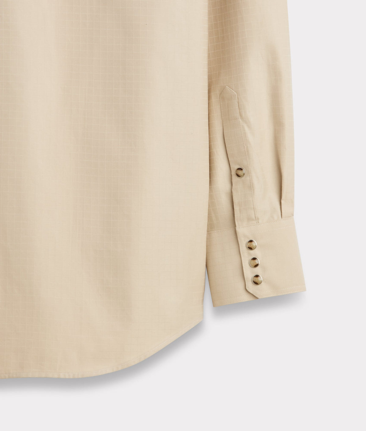 Tan Lucchese El Paso Square Dobby shirt featuring a classic button-up design and textured fabric.