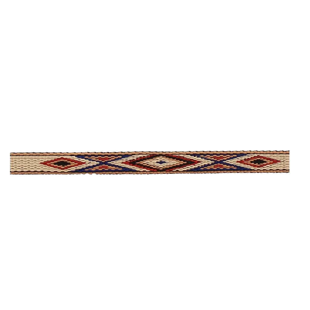 Multicolor horse hair hat band by M&F, featuring vibrant woven design, decorative horsehair accents, and adjustable fit for hats.