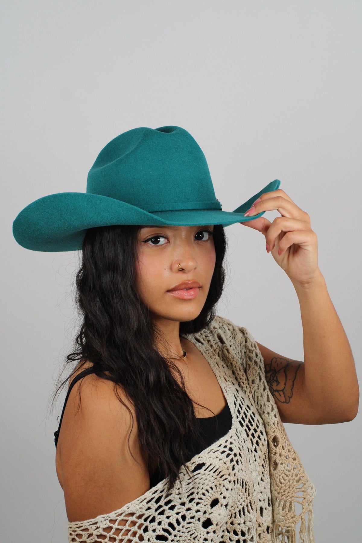 Wilder and Soul Mustang in vibrant turquoise, featuring a sleek design and detailed craftsmanship.