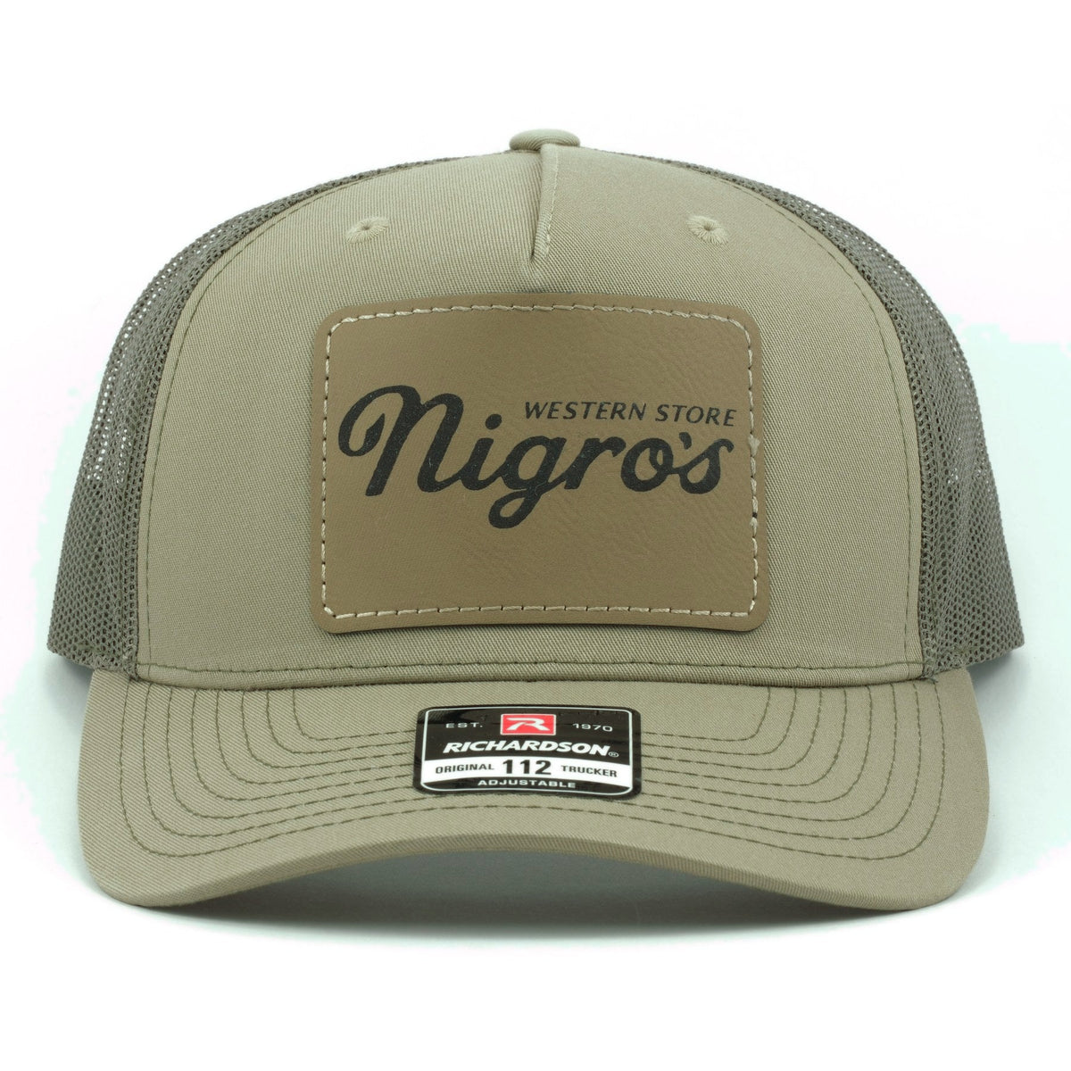 Nigro's Western Store Unisex Khaki Grey Curved Bill NWS-LP - view 1
