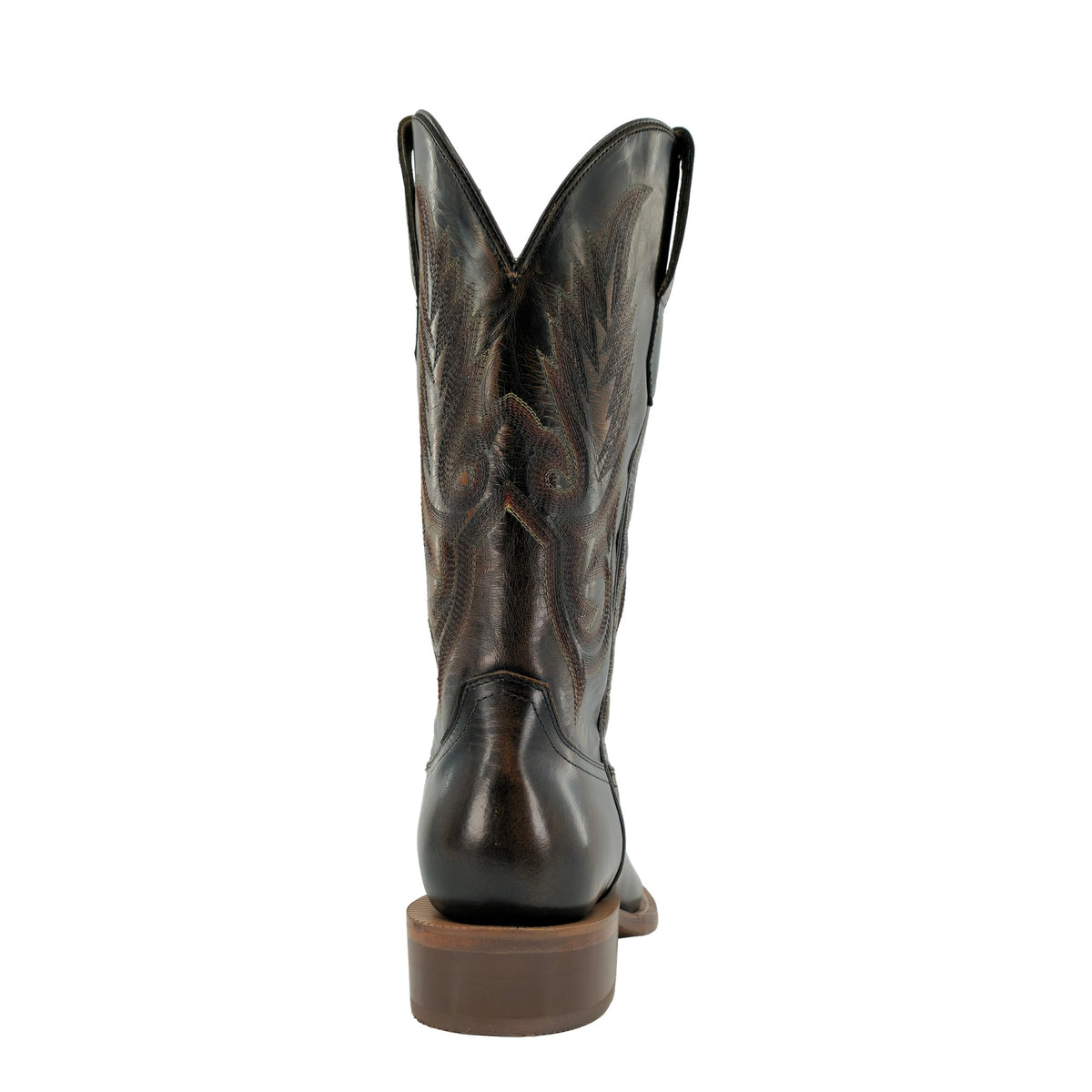 R. Watson Men's Magic Brown Brushoff Cowhide Medium Round Toe Boot – heel
