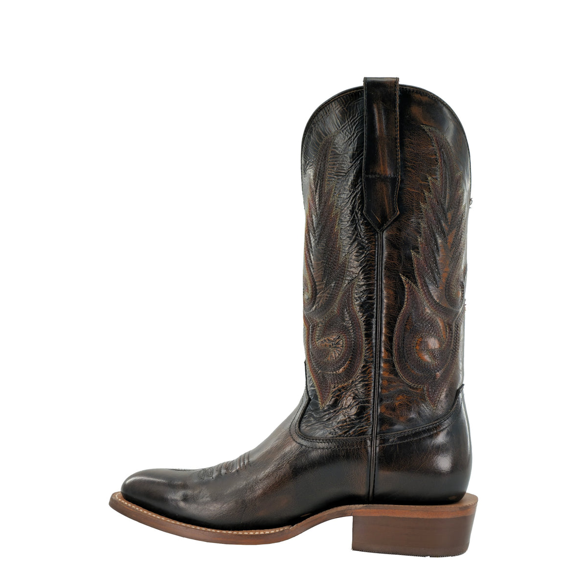 R. Watson Men's Magic Brown Brushoff Cowhide Medium Round Toe Boot – inside