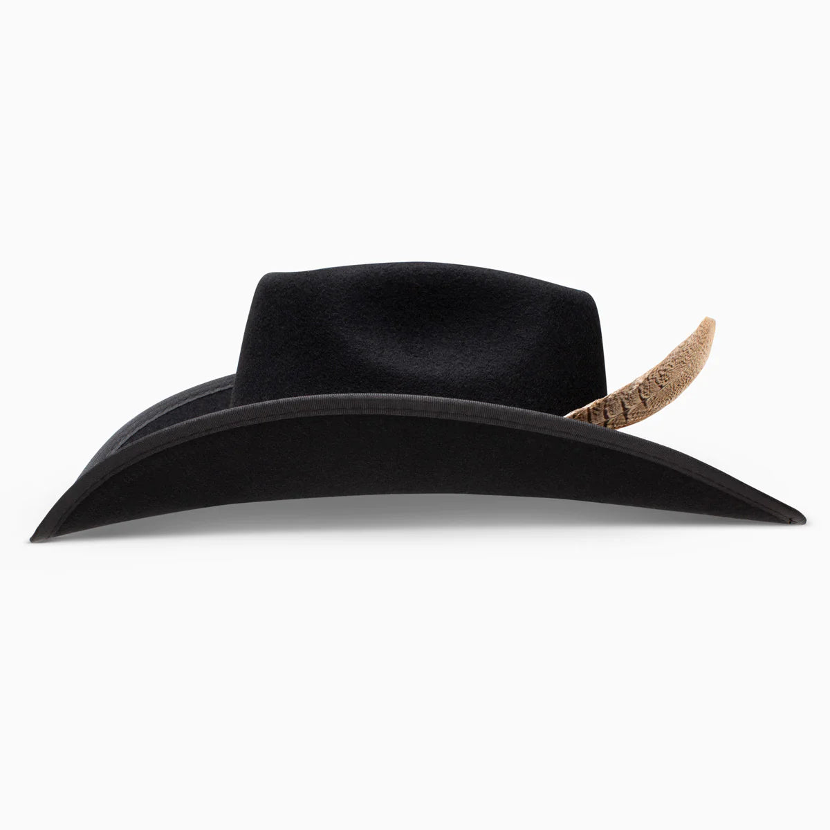 Resistol 4X Holt B Tuff Hedeman cowboy hat with wide brim and leather band, featuring classic Western style and sturdy construction.