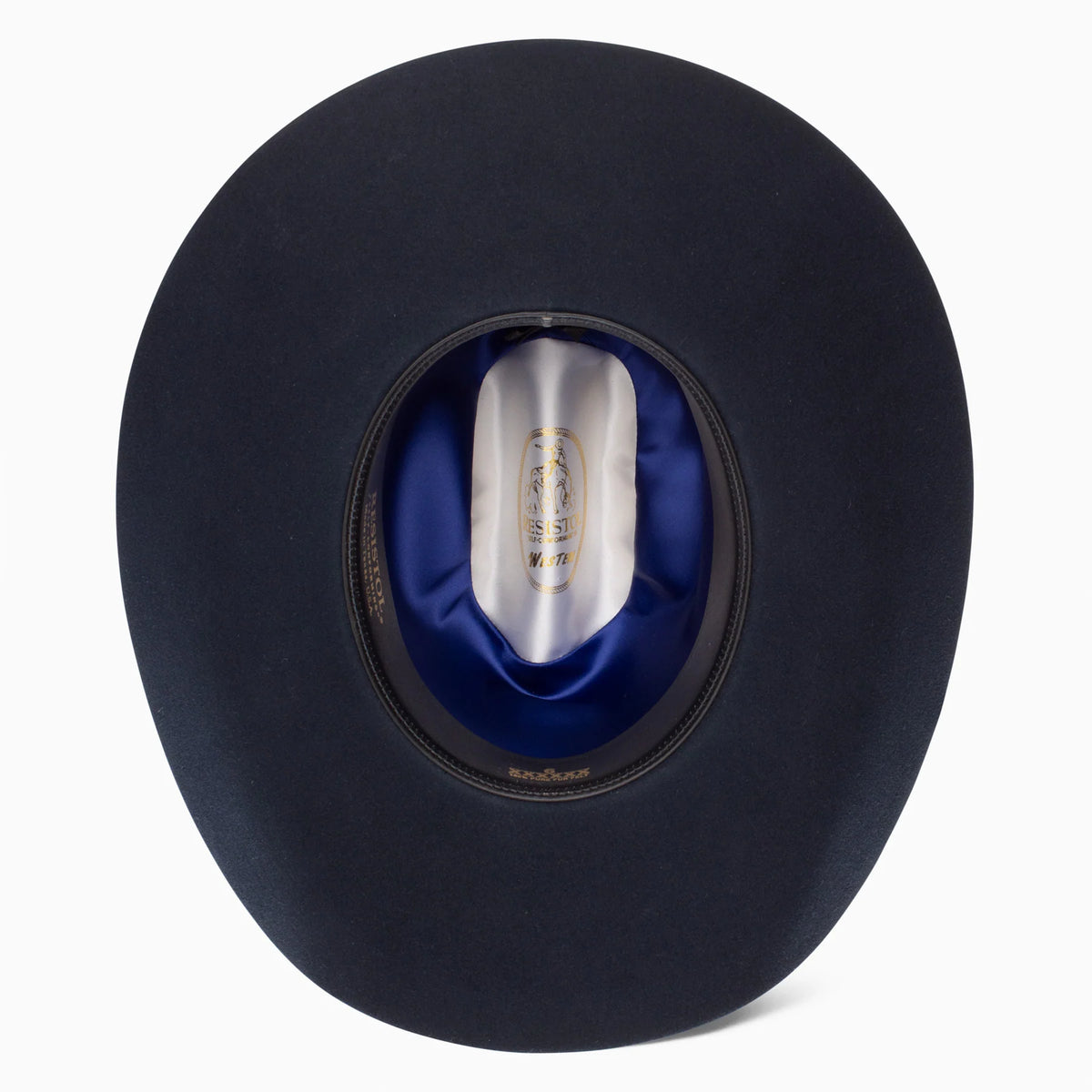 Resistol 6X Midnight Cowboy Hat in navy, cowboy hat with wide brim and classic western style, crafted by Resistol.