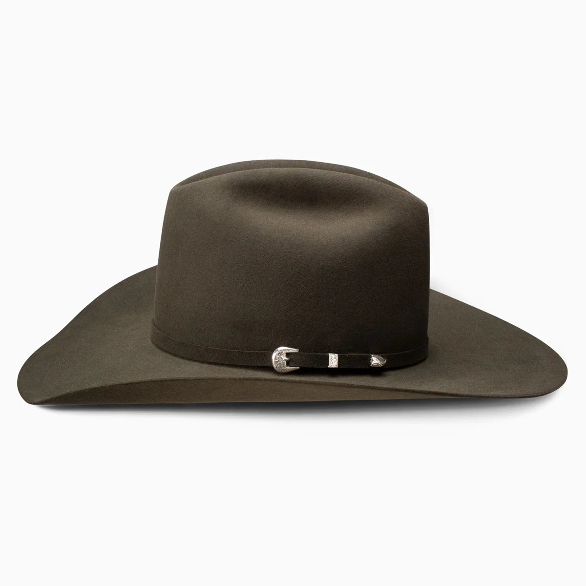 Resistol 6X Midnight Cowboy Hat in sage color, a classic cowboy hat with wide brim and high crown.
