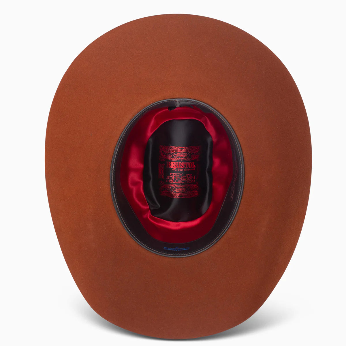 Resistol Men's 6X The SP Cowboy Hat in rust color with a wide brim and classic western style for men.