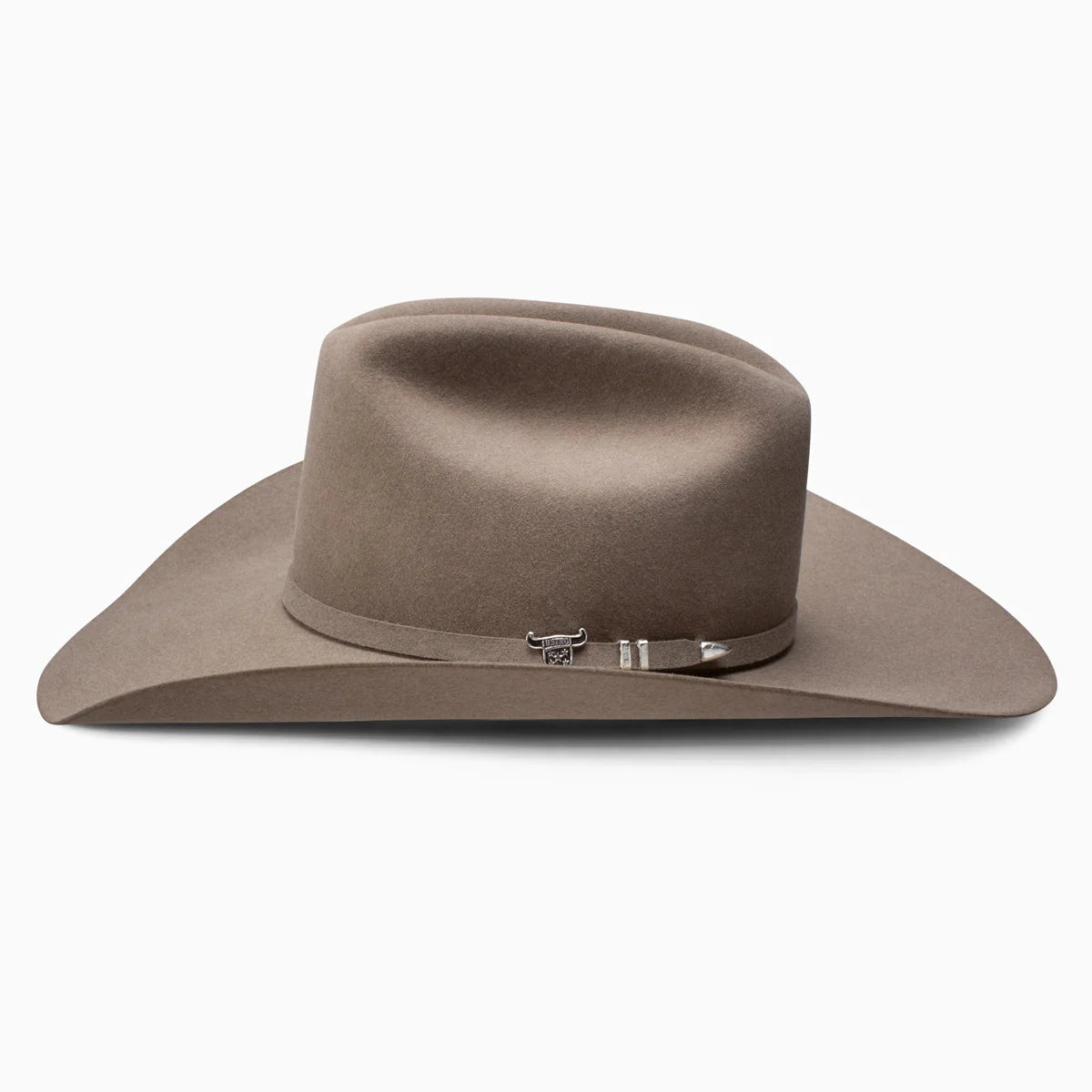 Resistol Men's 6X USTRC cowboy hat in stone, featuring a wide brim and classic cowboy style for Western wear.