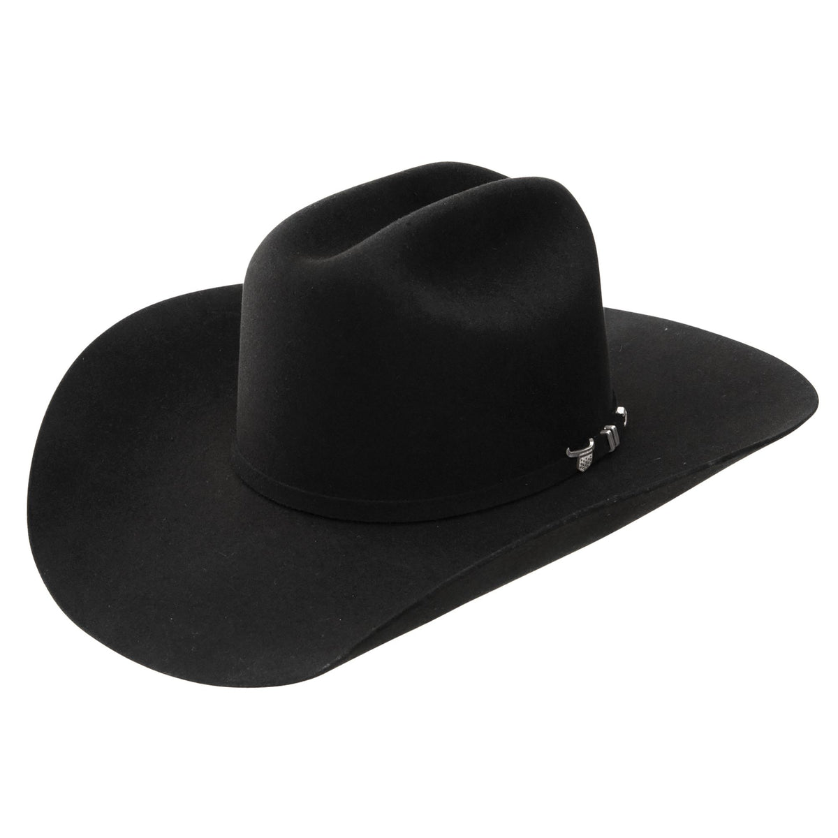 Resistol Men's 6X USTRC cowboy hat in black with a wide brim and classic western style.