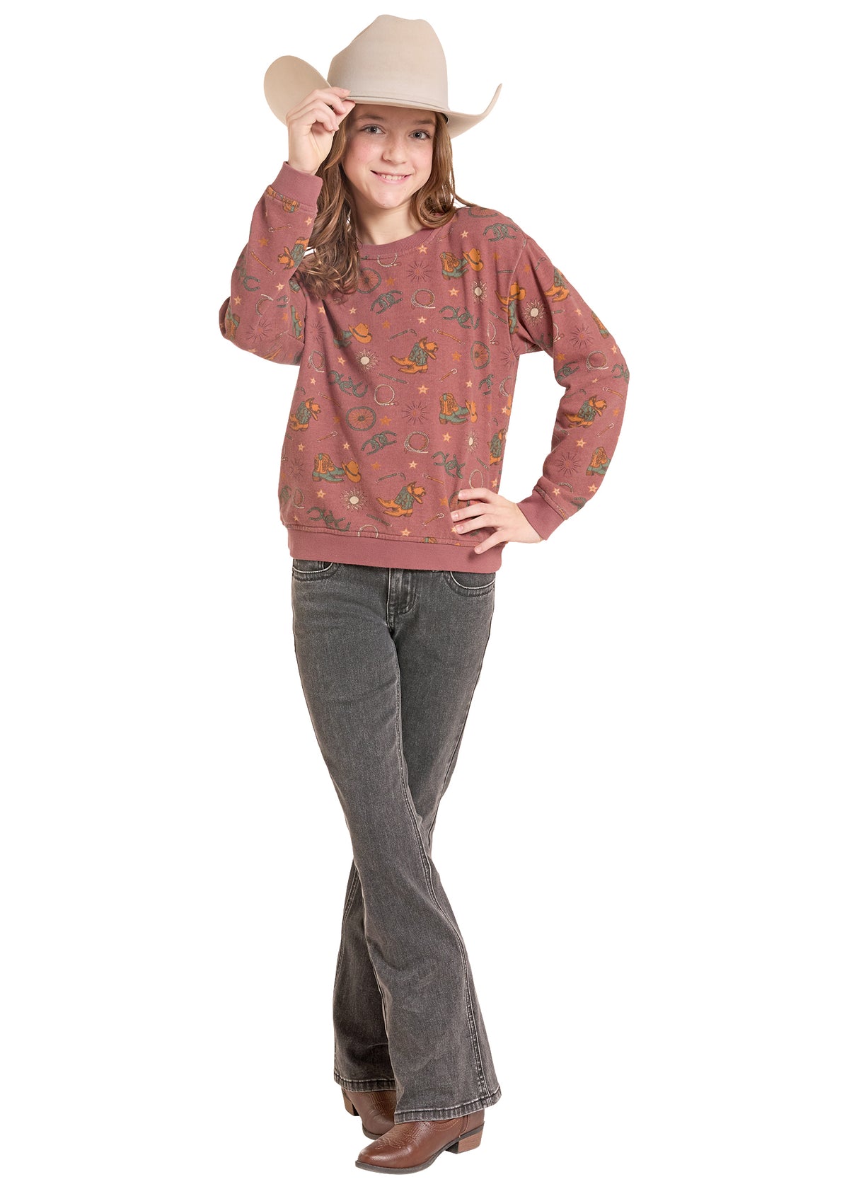 Rock & Roll Denim Girls Rose/Mauve BG91T09987 - view 2