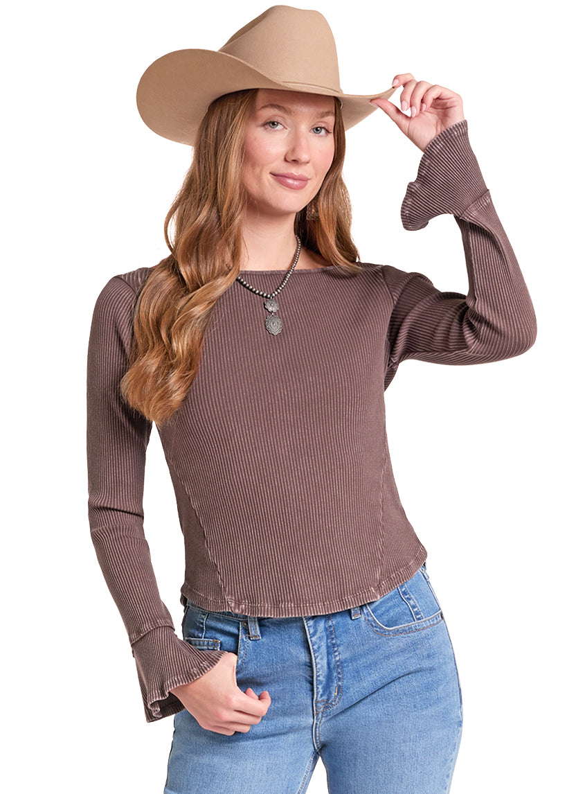 Rock & Roll Denim Womens Brown BW22T09373 - view 1