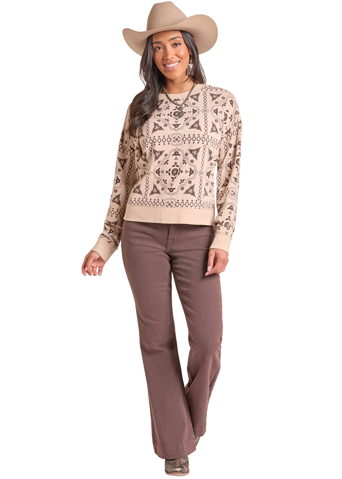 Rock & Roll Denim Womens Tan BW91T09360 - view 2