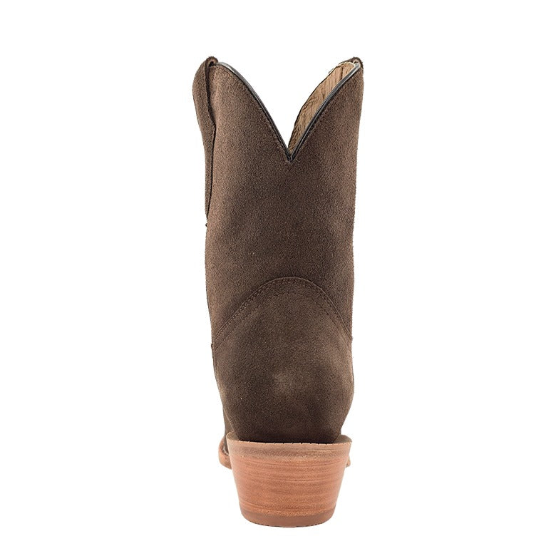RW Ranch Women's Roughout Boot (Chocolate) – heel
