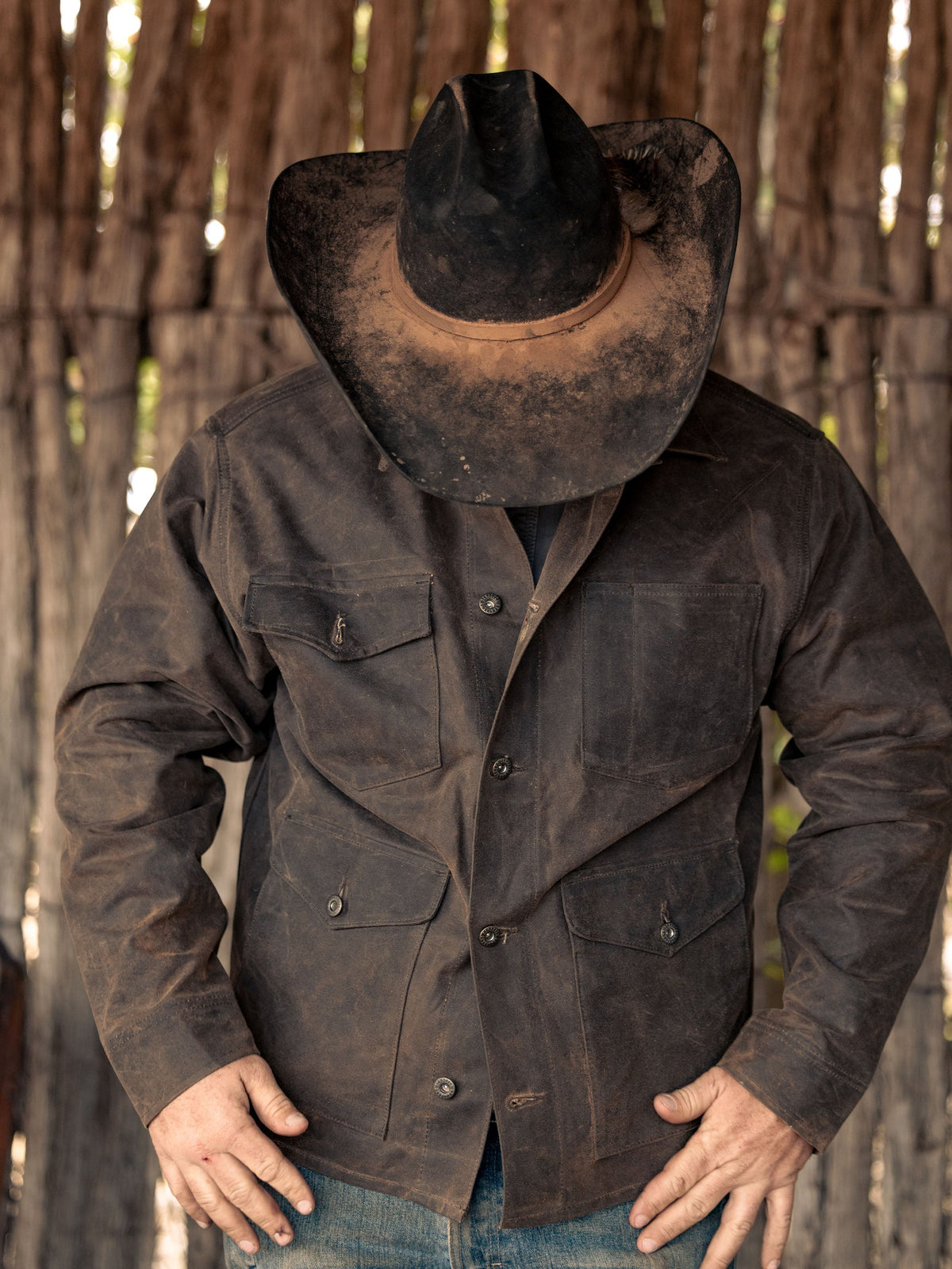 Schaefer Outfitter RangeWax Mesquite Brush Jacket in Oak
